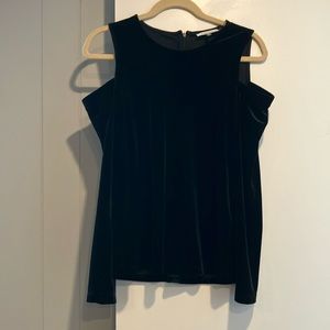 Calvin Klein cold shoulder velvet top. Size medium.